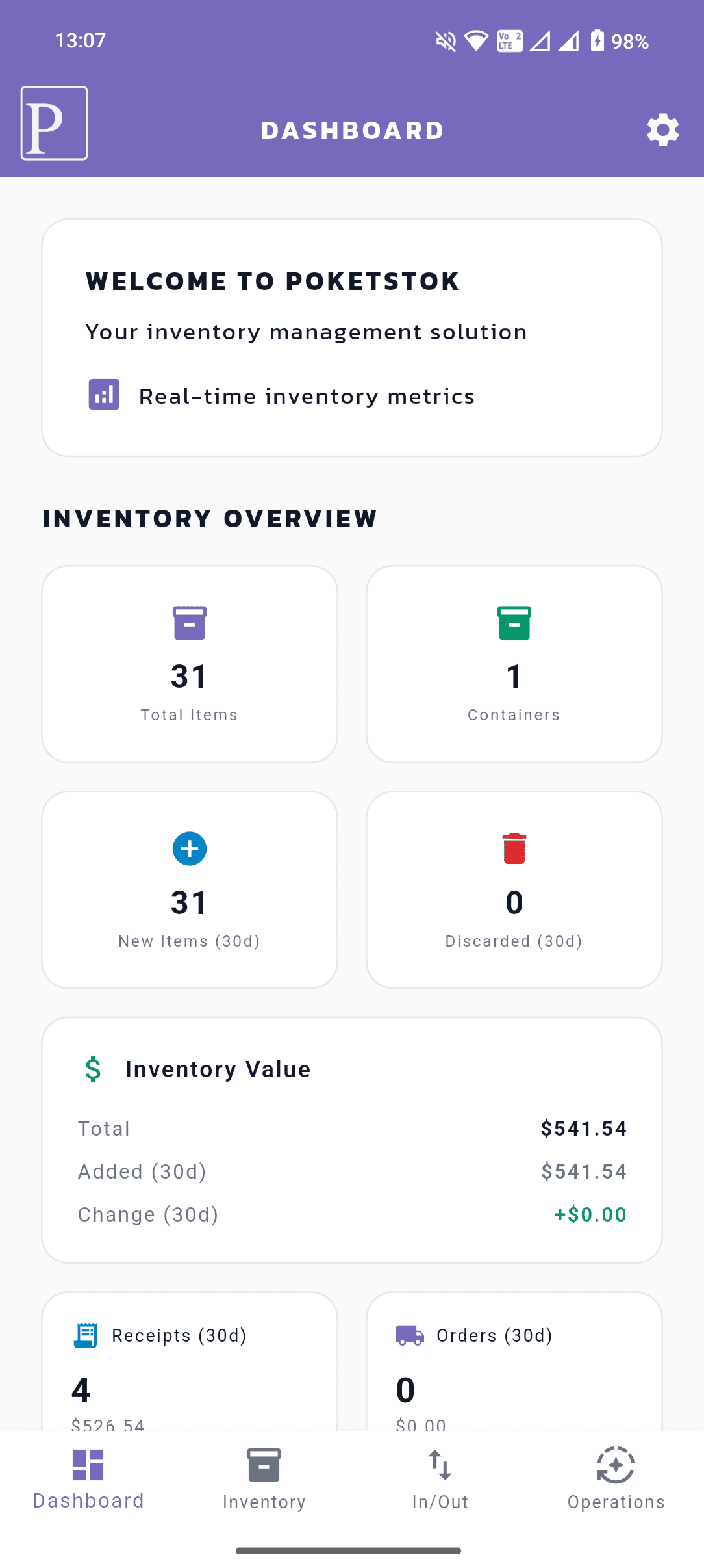 Poketstok screenshot 1